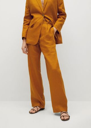 Mango + 100% Linen Trousers