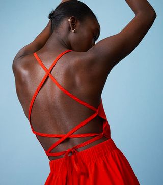 H&M + Back-Laced Dress
