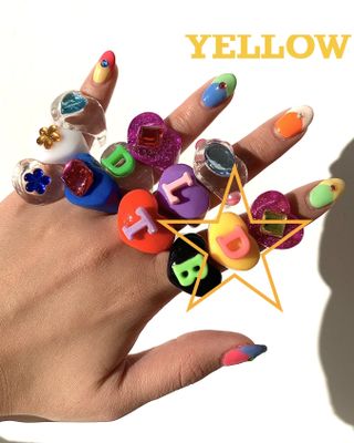 BonBonWhims + Yellow Rainbow Lucky Ring