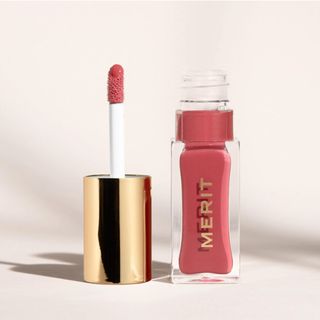 Merit + Shade Slick Tinted Lip Oil in Pink Beet