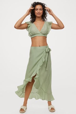 H&M + Ruffle-Trimmed Sarong