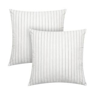 Better Homes & Gardens + Feather Filled Woven Dashed Stripe Decorative Throw Pillows