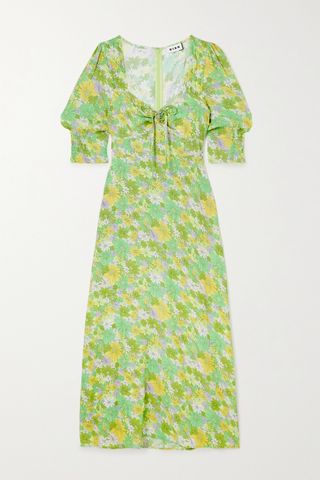 Rixo + Naomi Floral-Print Georgette Midi Dress