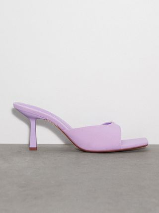 Zara + Square Toe Heeled Sandals