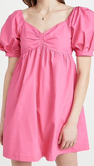English Factory + Puff Sleeve Babydoll Dress