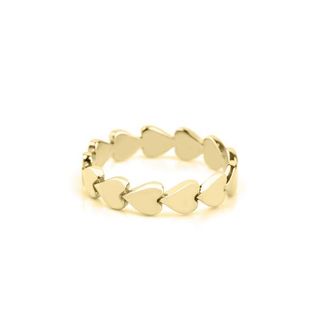 Tiny Tags + 14k Gold Perfectly Imperfect Heart Band
