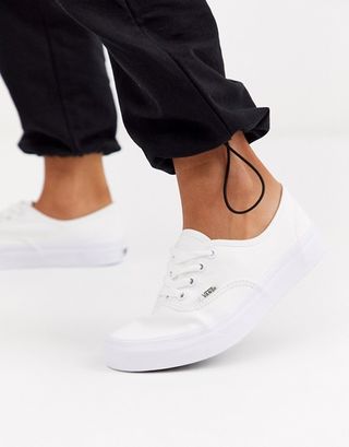 Vans + Classic Authentic Triple White Trainers