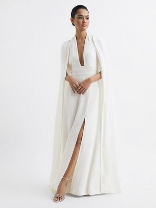 Reiss + White Grace Maxi Dress With Cape