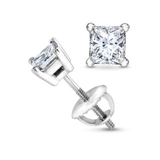 Houston Diamond District + 1/2 Carat Solitaire Diamond Stud Earrings