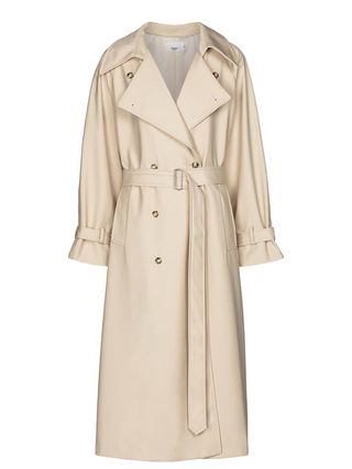 Frankie Shop + Woven Twill Trench Coat