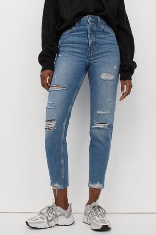 H&M + Slim Mom High Ankle Jeans