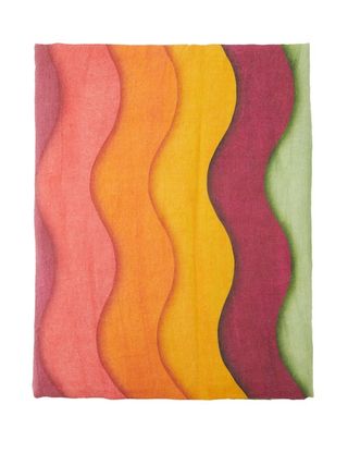 Summerill & Bishop + Rainbow 250 X 165 Striped Linen Tablecloth