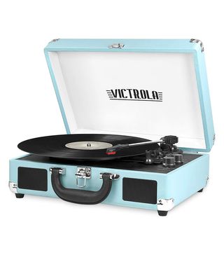 Victrola + Vintage 3-Speed Bluetooth Portable Suitcase Record Player