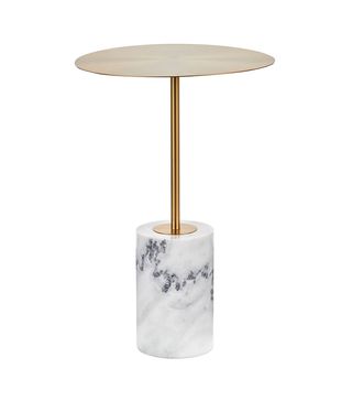Lumisource + Symbol Contemporary Side Table Metal and Marble