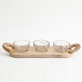 Cravings by Chrissy Teigen + Glass Bowls With Coordinated Serving Board