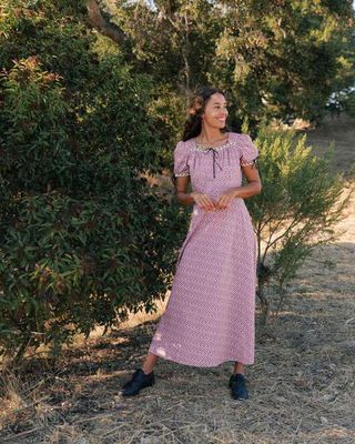 Christy Dawn + The Dolly Dress in Thulian Anemone Field