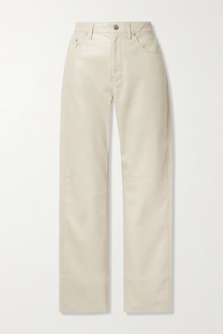 Nanushka + Vinni Cropped Vegan Leather Pants