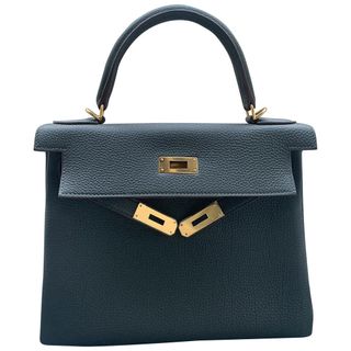 Hermès + Kelly 28 Leather Handbag