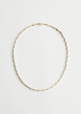 & Other Stories + Squared Link Chain Necklace