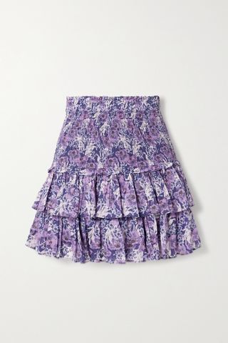Isabel Marant Étoile + Naomi Shirred Cotton Skirt