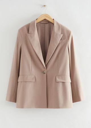 & Other Stories + Single-Breasted Tailored Blazer