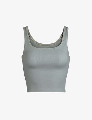 Skims + Ribbed Stretch-Cotton Tank Top