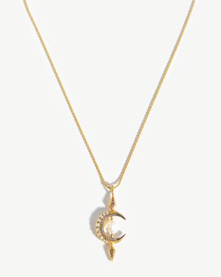 Missoma + Harris Reed Crescent Moon Necklace