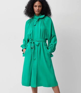 French Connection + Adula High Neck Trench Coat