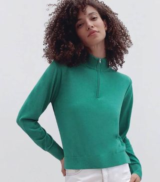 French Connection + Loxi Recycled Half Zip Jumper