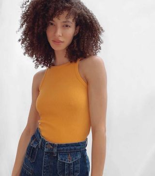 French Connection + Rasha Ribbed Jersey Tank Top