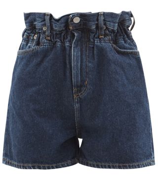 Ganni x Levi's + Paperbag Denim Shorts