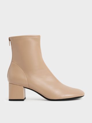 Charles & Keith + Block Heel Ankle Boots