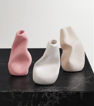 CompletedWorks x Ekaterina Bazhenova Yamasaki + Seam, Solitude and Wake Set of Three Ceramic Vases