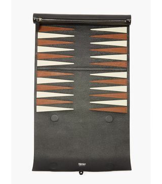 Métier + Leather Backgammon Set