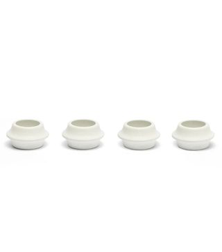 L'Objet + Set of Four Terra Porcelain Napkin Rings
