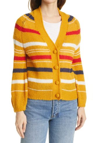 The Great + The Sailing Stripe Cardigan