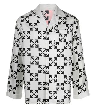 Off-White + Arrows Print Silk Pyjamas