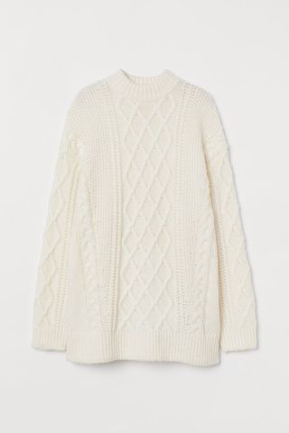 H&M + Wool-Blend Cable-Knit Sweater