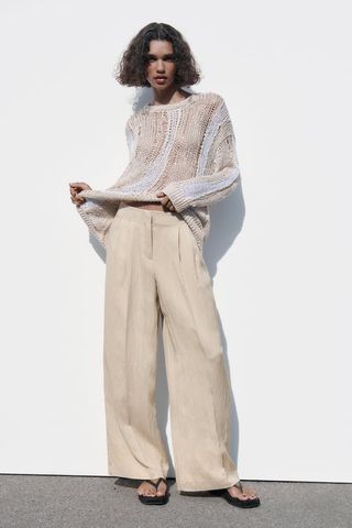 Zara + Flowy Pleated Pants