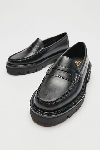 G.H. Bass + G.H. Bass Weejuns 90s Black Leather Loafers