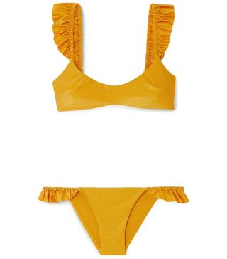 Zimmermann + Bonita Frill Ruffled Bikini