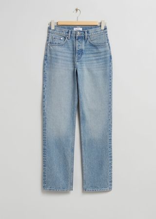 & Other Stories + Straight Frayed Jeans
