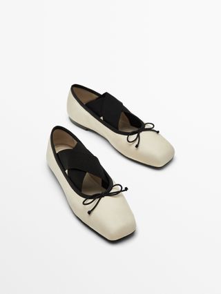 Massimo Dutti + Ballet Flats With Bow