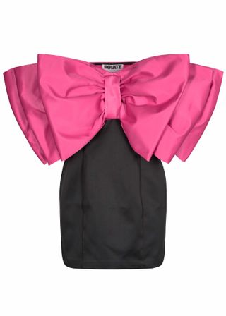 Rotate Birger Christensen + Natalie Dress in Pink and Black