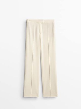 Massimo Dutti + Crepe Trousers With Centralised Seam