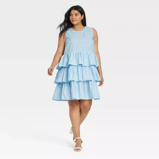Who What Wear x Target + Sleeveless Multi Tiered Dress