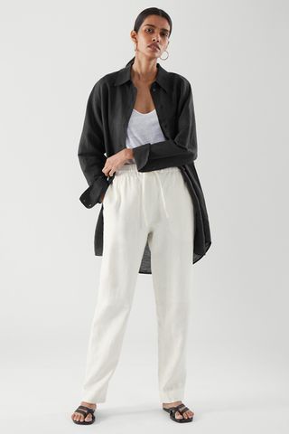COS + Linen Drawstring Trousers