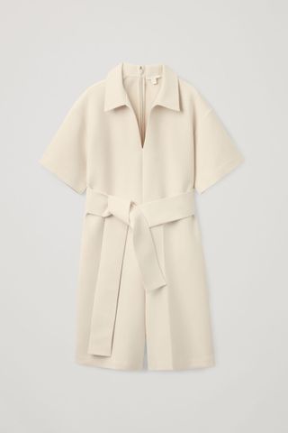 COS + Open Collar Belted Playsuit