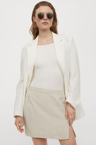 H&M + Linen-Blend Skirt