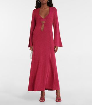 Dodo Bar Or + Juna Metallic Knit Maxi Dress